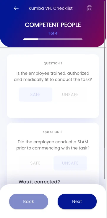 Anglo S&SD Checklist App screenshot